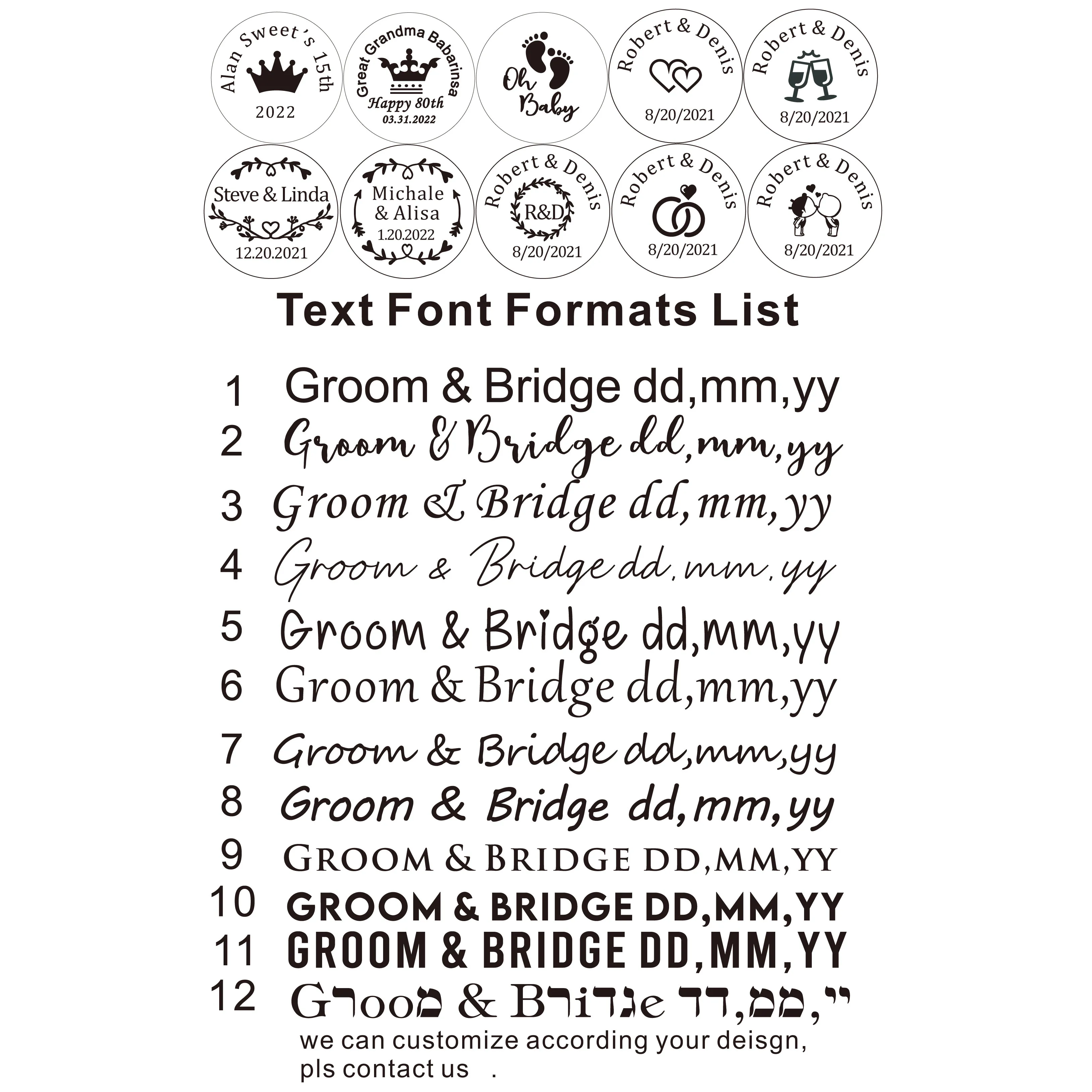 Customizable Gold Napkin Rings for Dinner Table Wedding Decoration Party Accessories Personalized Hebrew Arabic Napin Holder