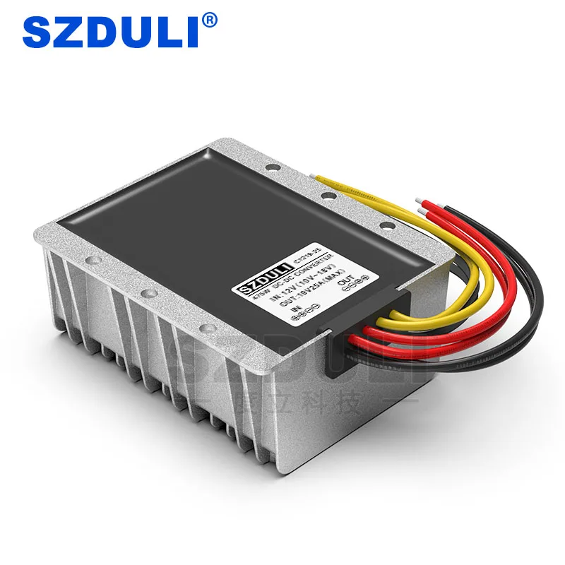 12V to 19V 25A DC power boost модуль 12V to 19V автомобильный силовой преобразователь постоянного тока