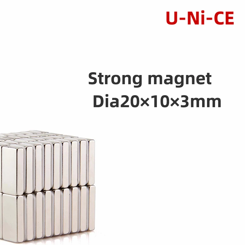 

10/20/50pcs 20Ч10Ч3mm neodymium magnet N35 NdFeB square magnet nickel galvanized industrial rare earth magnets 20 * 10 * 3mm