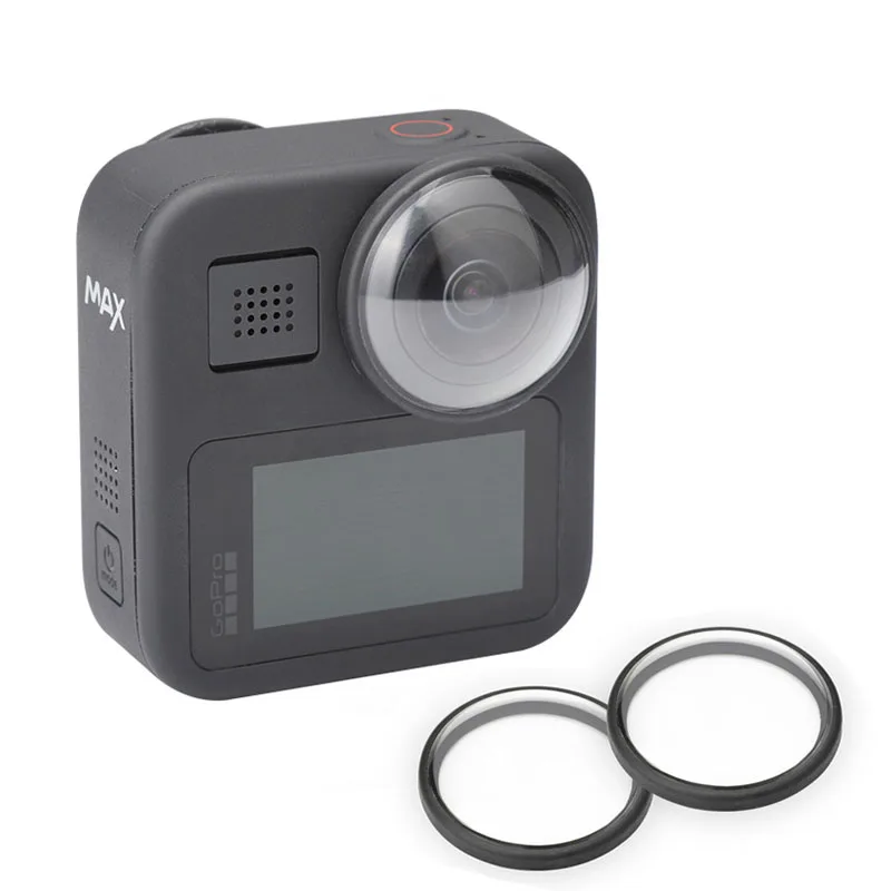 2pcs UV Filter 2 шт УФ-фильтр Защитная крышка объектива Защитная крышка Анти-чехол от царапин для GoPro Max черный HD фильтр Экшн-камера набор аксессуаров - Цвет: 2pcs UV Filter