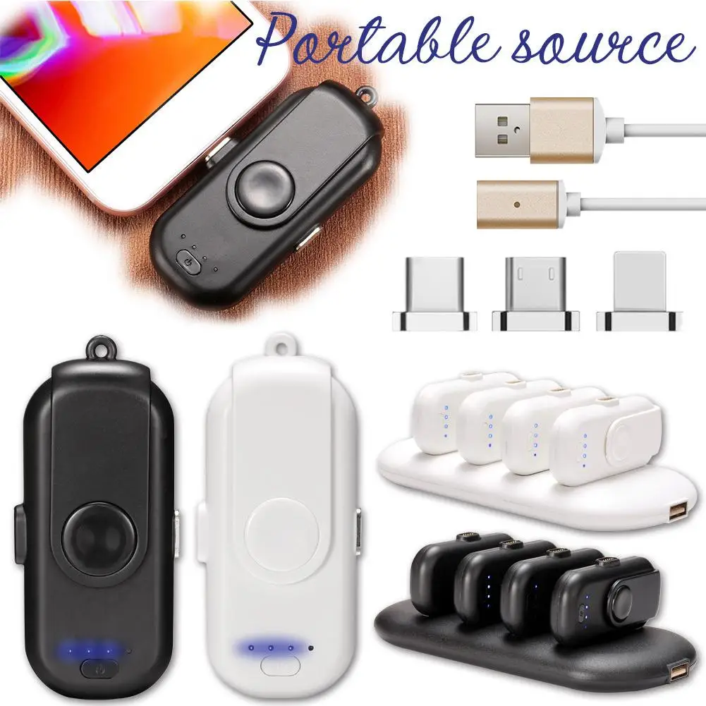 

Magnetic Mini Power Bank Finger Power Bank Emergency Mobile Power Magnetic Portable Mobile Fast Charging Power Bank