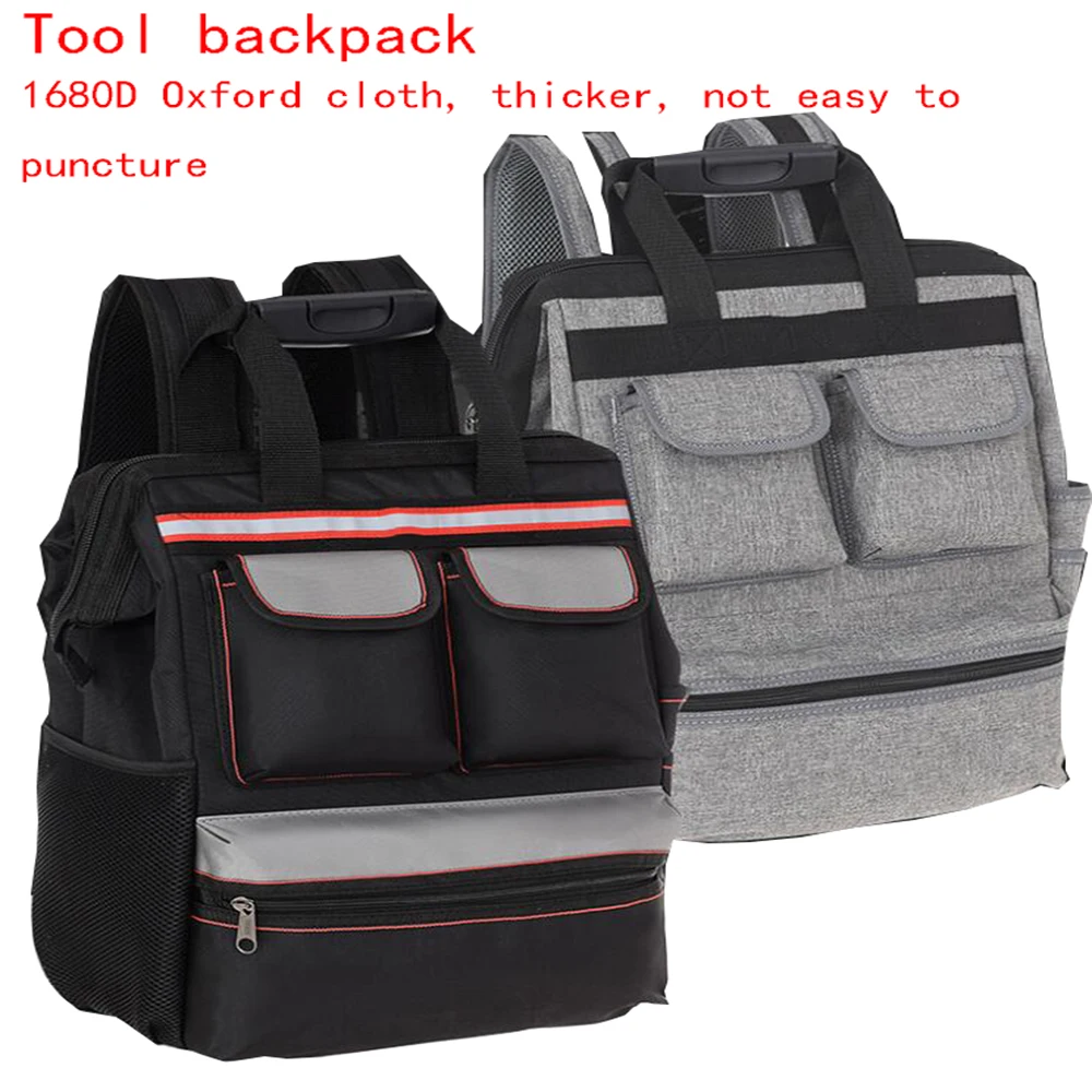 tool bags for sale Oxford Cloth Electrician Elevator Repair Belt Hardware Tool Storage Large Capacity Travel Shoulder Tool Backpack leather tool bag