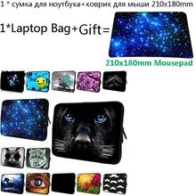 Сумка для ноутбука 14 дюймов Сумка для ноутбука 17 15 13 12 13,3 11,6 10 7 дюймов чехол для планшета+ коврик для мыши для iPad Mini 5 Xiaomi Macbook Pro Чехол