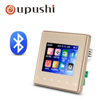 В стене bluetooth усилитель для динамика 86 стиль 2," видео плеер играть в стену с сенсорным ключом Поддержка FM/USB/SD карты