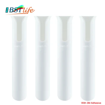 

4PCS 3M Adhesive White ABS Plastic Rod Holders Fishing Rod Spinning Durable Pole Tube Mount With NO Hole Bracket Socket Rack