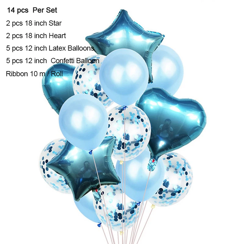 

10-18 inch Mixed Rose Gold Balloon Confetti Set Birthday Party Balloon Air Ball Wedding Birthday Ballon Decor Baloon DIY