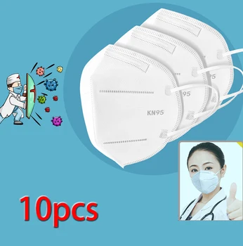 

2020 High Quality 10PCS Mouth Face Mask Dust Anti Infection Masks PM2.5 Anti-fog Pollution Protective Reusable