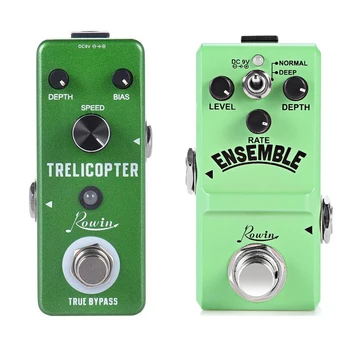 

1Pcs Trelicopter Effects Guitar Tremolo Pedal & 1Pcs Ln-304 Ensemble Guitar Effect Pedal True Bypass