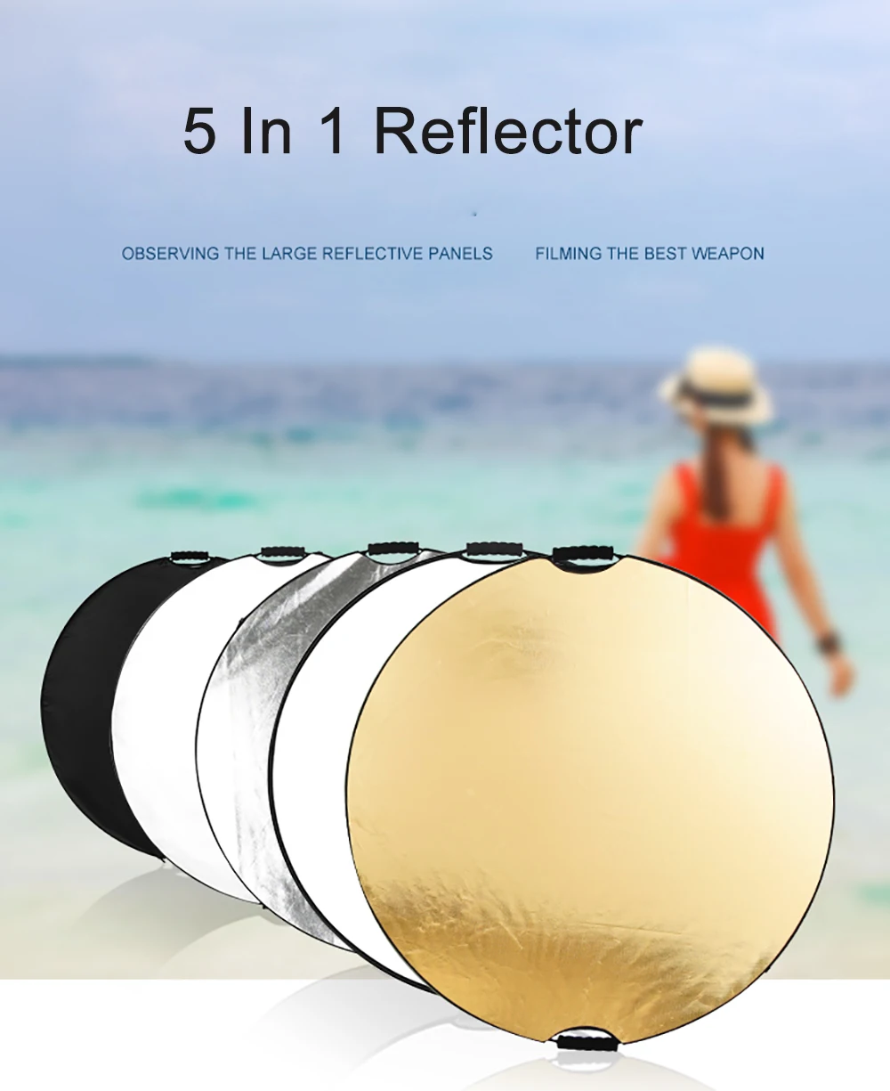 redonda difusor refletor para estúdio de fotos