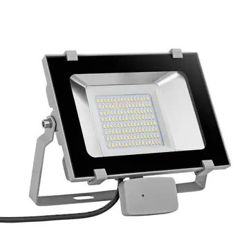 

50W 110V 5th Generation Floodlights Cool White With Induction For Outdoor Lighting Sensor 6000-6600K Spotlight LED Floodlight
