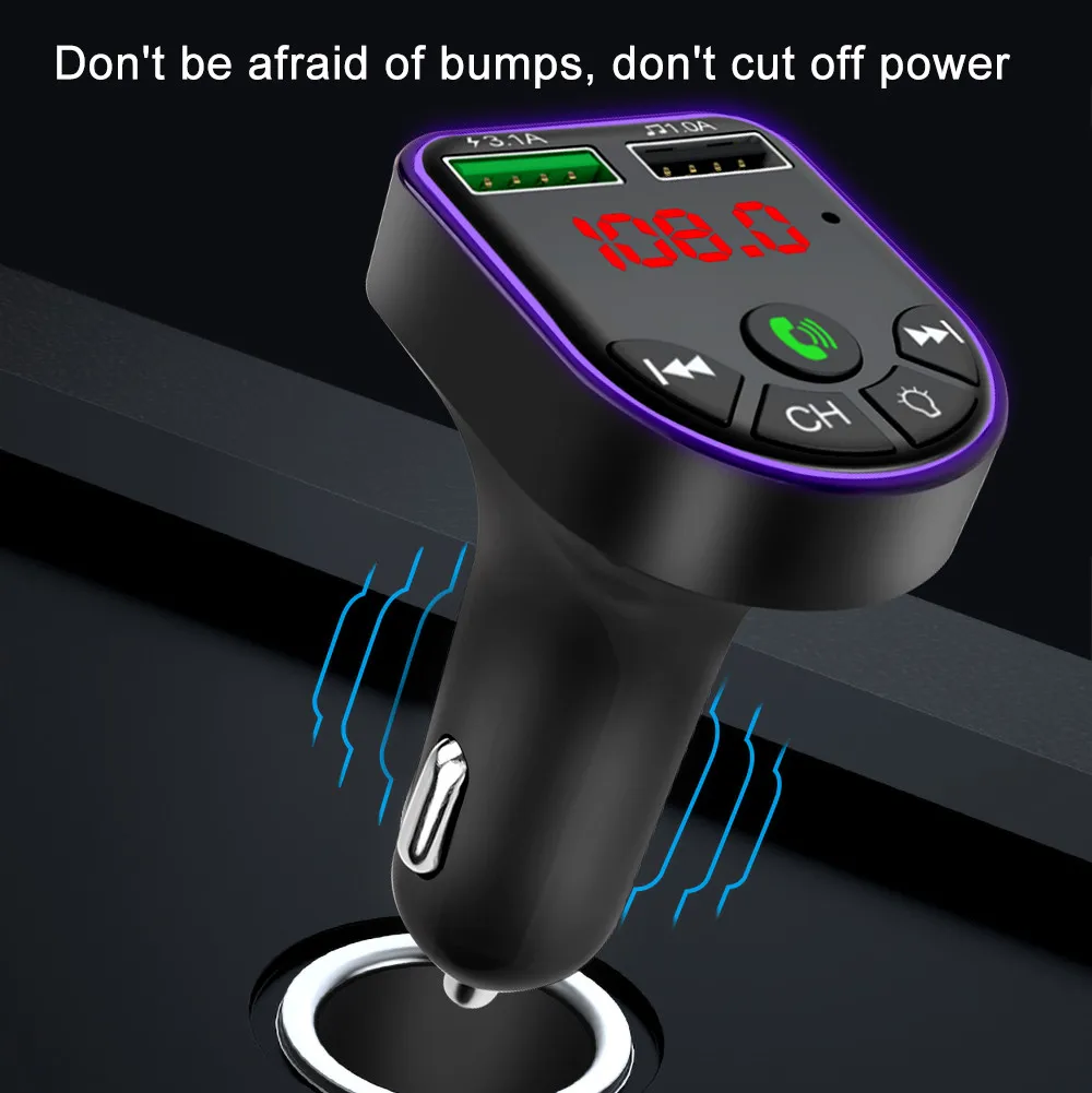 FM передатчик автомобильный MP3-плеер Bluetooth 5 0 беспроводной Handsfree аудио приемник USB