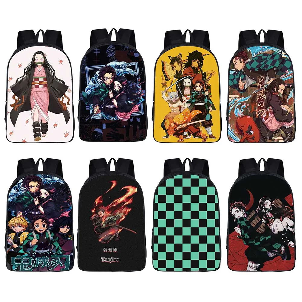 Anime Backpacks Demon Slayer: Kimetsu No Yaiba Backpack School Bags Book Bags Waterproof Travel Bags