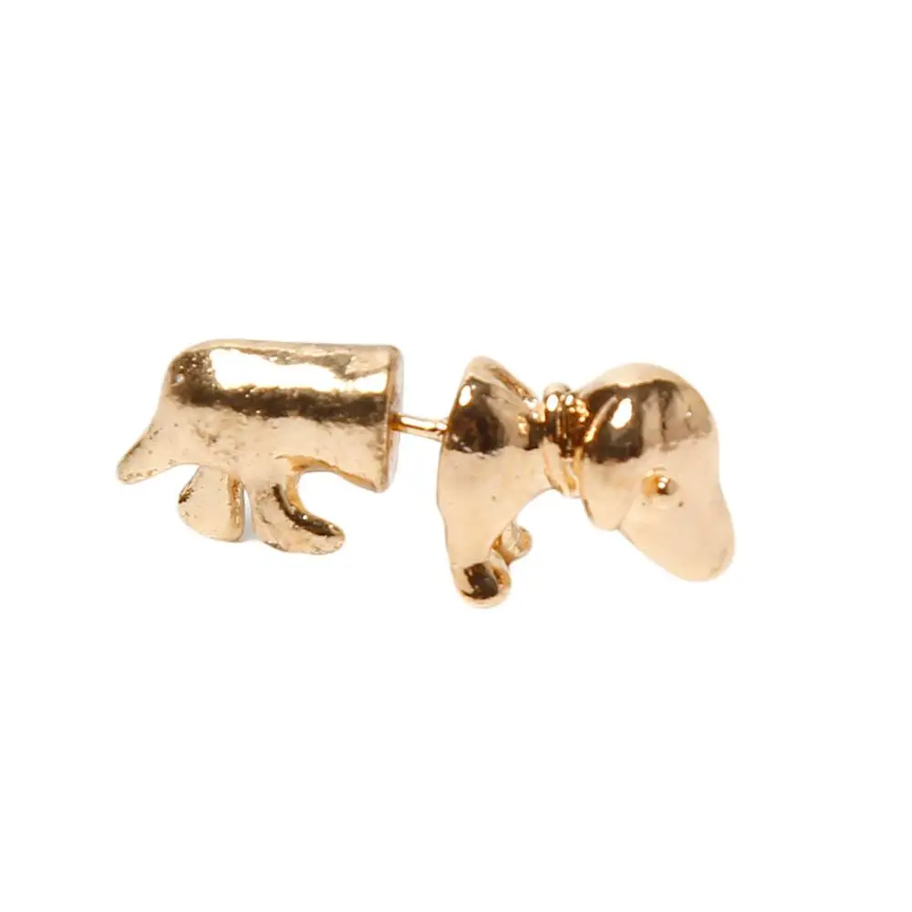 

1pc Punk Rock Trendy Cool Dachshund/Dog Impalement Lady/Men/Women/Unisex Ear Stud Party Earrings
