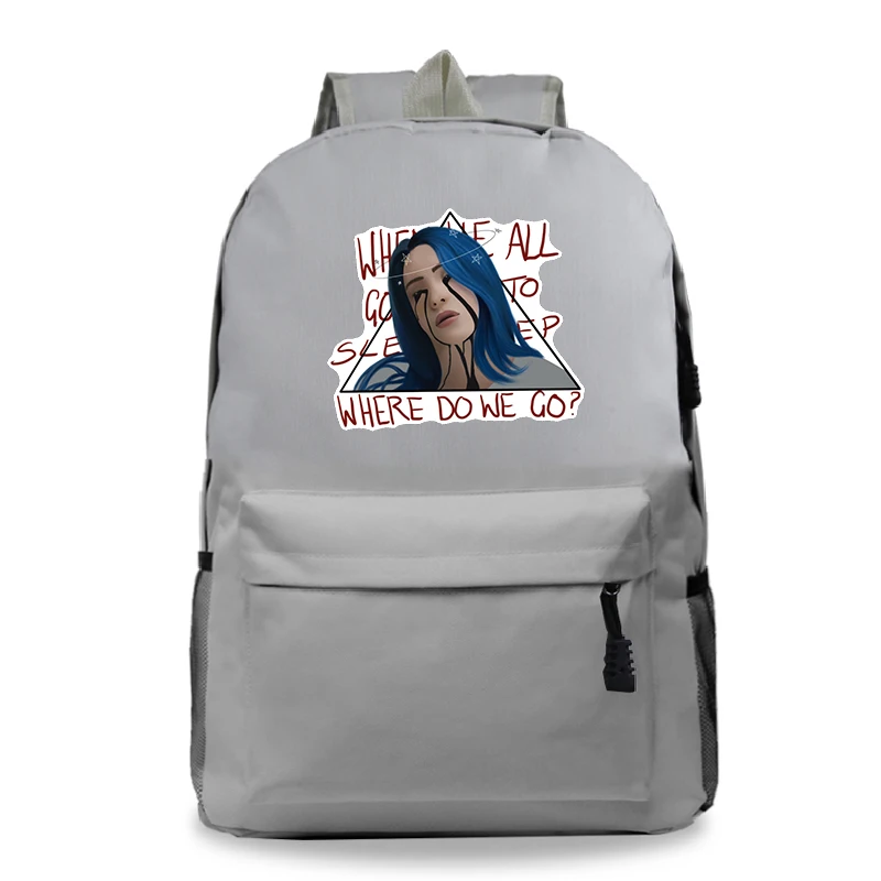 Billie Eilish сумка рюкзак для студентов красивый узор школьные сумки Повседневный рюкзак модные сумки