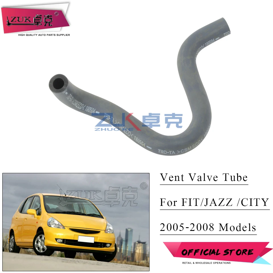 ZUK для HONDA FIT JAZZ GD1/3 2005 2006 2007 2008 Fo CITY 2007 2008 шланг ПВК-клапан управления загрязнением трубы OE#17133-PWA-900