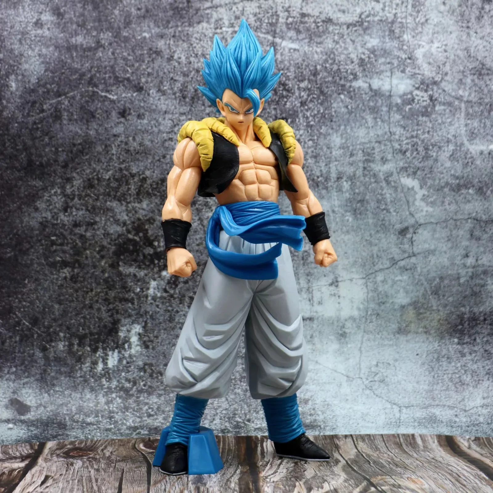 Синие волосы из аниме Dragon Ball Z Super Saiyan Gogeta Фигурка Статуи модели игрушки|Игровые