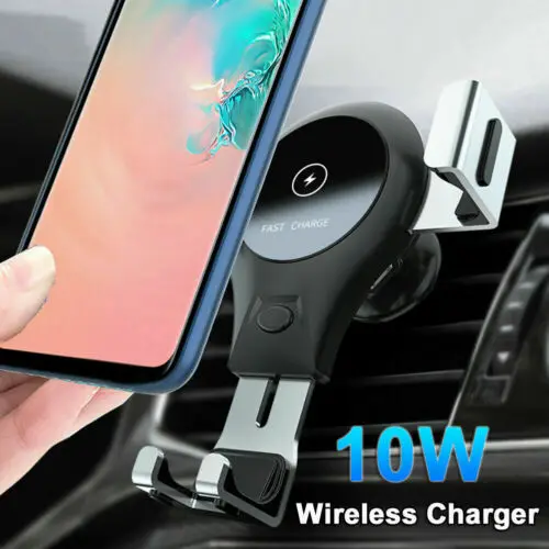 Новое QI Беспроводное Автомобильное зарядное устройство iPhone держатель для samsung S9 S8 Plus S7 Edge iPhone X XS MAX 8 8 P