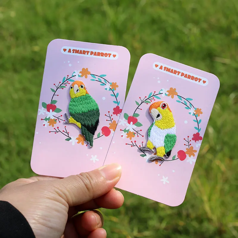 embroidery bird patches for clothes 4