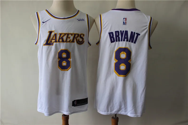 А+++ Качественная мужская футболка для взрослых Лос-Анжелес#24 Bryant#8 Kobe