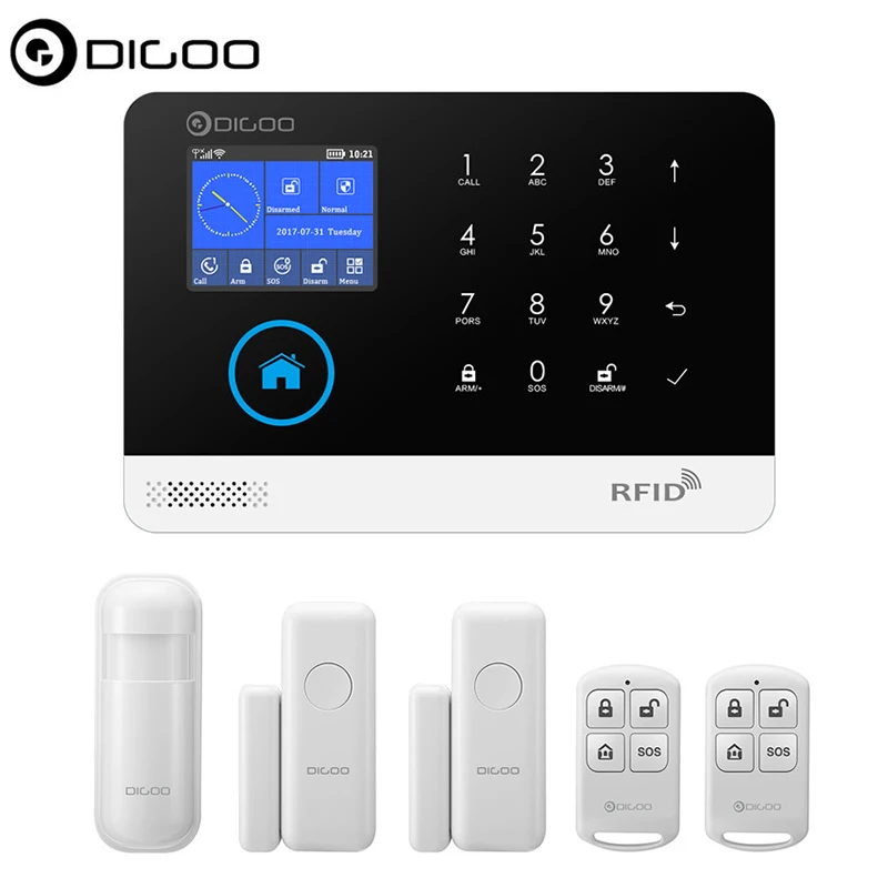 DIGOO DG HOSA беспроводной GSM и WIFI умный дом Охранная сигнализация наборы инфракрасный