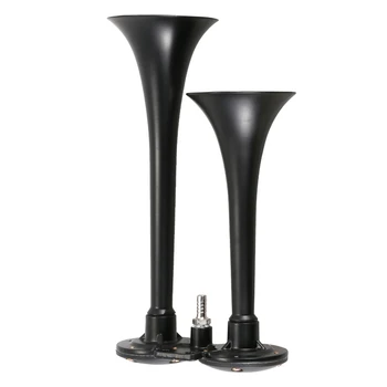 

Stainless Steel Double Pipe Air Horn 178db 12V/24V Car Modified Electric Horn for Boat Bus Truck Lorry Train motorcycle