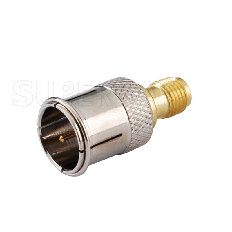 Superbat 5pcs SMA Female to DVB-T Male DVB-T TV-Tuner Antenna Connector for TV-Tuner DVB-T TV Tuner Antenna Coaxial Connector