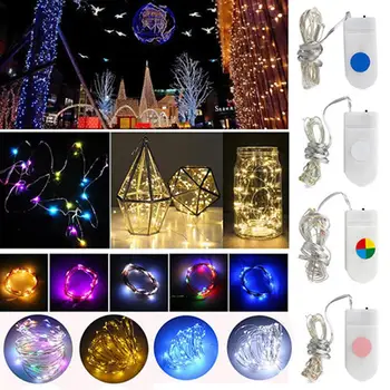 

6ft 20 LED Battery Powered String Lamp Party Festival Decor Mini Fairy Light
