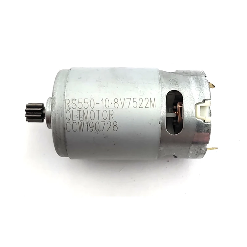 RS550Motor 12 зубьев 9 зубьев двигатель постоянного тока 10.8V12V14.4V16.8V18V21V25V 3 мм вал для аккумуляторной дрели шуруповерт инструмент дрель