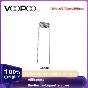 

100pcs/pack Original VOOPOO 0.6ohm PnP-RBA Prebuilt Coil For Voopoo VINCI/VINCI X /VINCI R Vape Kit E-cig VOOPOO 0.6ohm RBA Coil