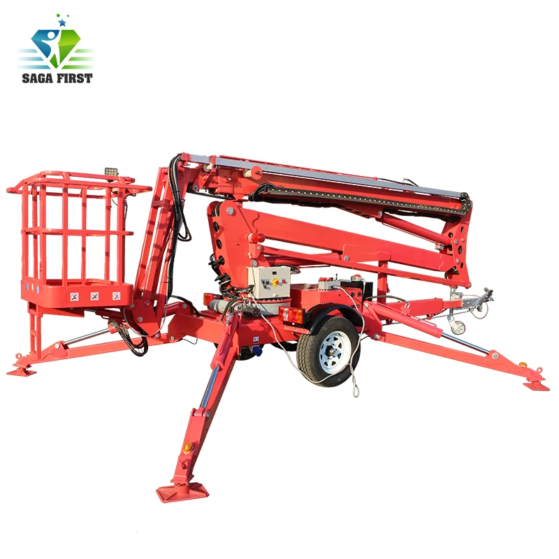 14m 16m Mobile Hydraulic Towable Bucket Lift Rentals Car Jacks