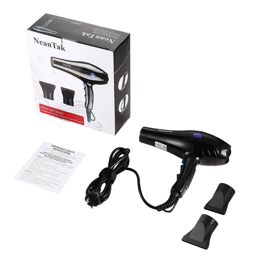 

Professional Electric Hair Dryer Hair Blower Far Infrared Low Noise Hair Salon Styling Tools Blower Travel Home Use