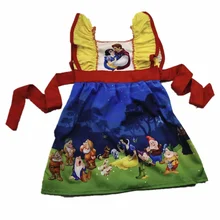 Детская одежда для малышей; платья для девочек; Белоснежка и семь гномов; новейший модный стиль