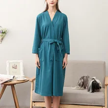 Женское/Мужское кимоно, халат, одежда для сна, спа Халат, ночная рубашка унисекс, ночная рубашка FDC99