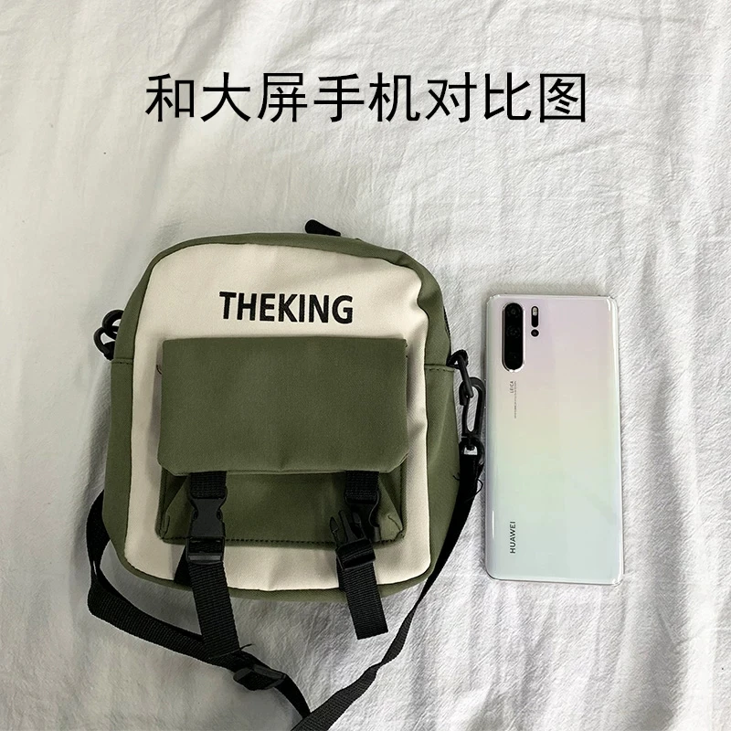 Crossbody small bag female waterproof fabric Hong Kong style tooling style Korean version of ins student ladies shoulder bag