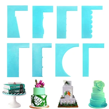 

Newly Reusable 1 Set Easy Cake Scrapper Tool DIY Icing Decorating Spatula Smoothing for Fondant Cream VA88