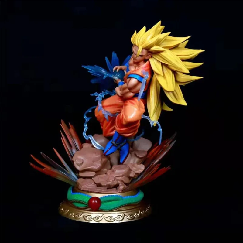 31 см Драконий жемчуг Z Супер Saiyan Сон Гоку эффекты двуглавый ПВХ Фигурки игрушки Аниме Фигурка Коллекционная модель игрушки M3985