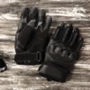 Écran tactile en cuir Moto gants Motocross équipement tactique Moto Moto motard équipement de protection course doigt complet gant hommes ► Photo 2/6