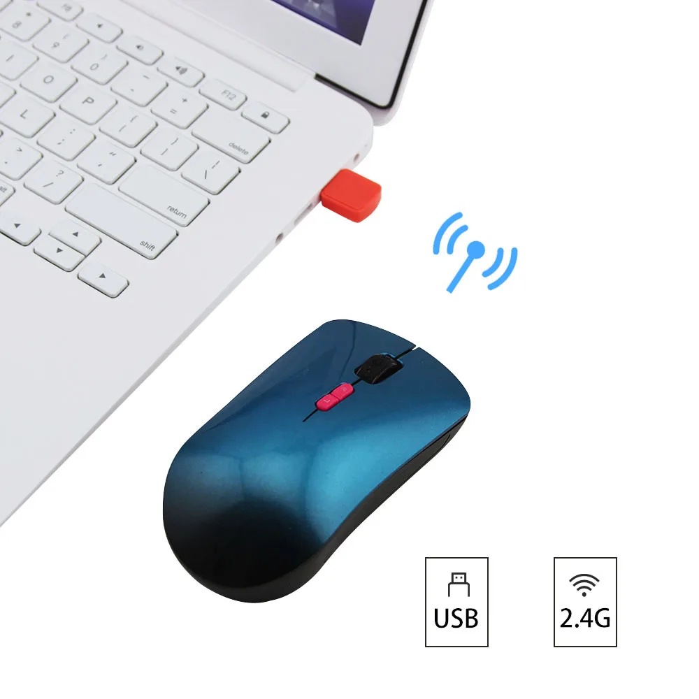 CHYI Smart Voice 2,4G беспроводная мышь Перезаряжаемый USB Оптический, эргономический компьютер для мыши 1600 dpi 7D Mause для ноутбука ПК офиса