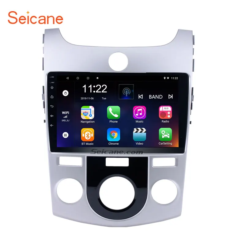 Seicane 9 дюймов 2DIN gps навигация Android 9,0 Автомагнитола для 2008 2009 2010 2011 2012 KIA Forte MT Поддержка Bluetooth DVR