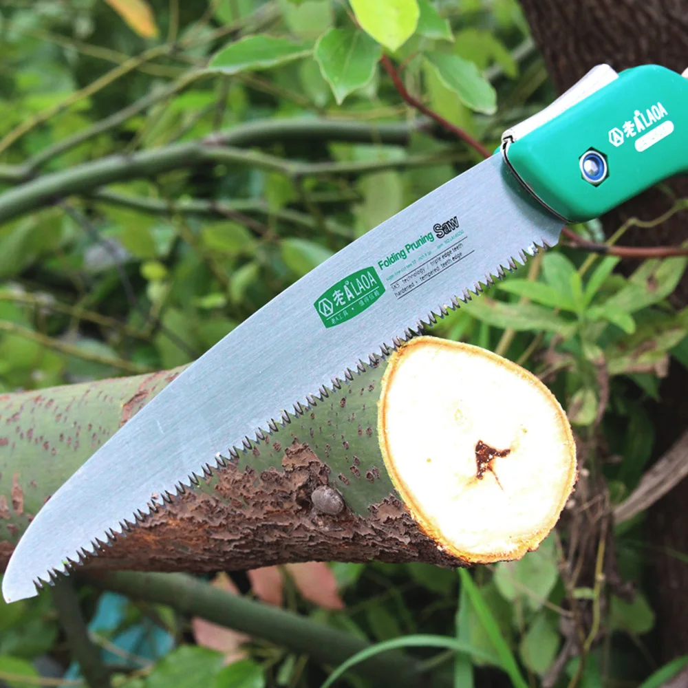 LAOA 10 inch 7T/12T Wood Folding Saw Outdoor For Camping SK5 Grafting Pruner for Trees Chopper Garden Tools Unility Knife 5