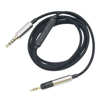 

Headphones Headset Replacement Cable with Remote & Mic for ATH-M50X ATH-M40X