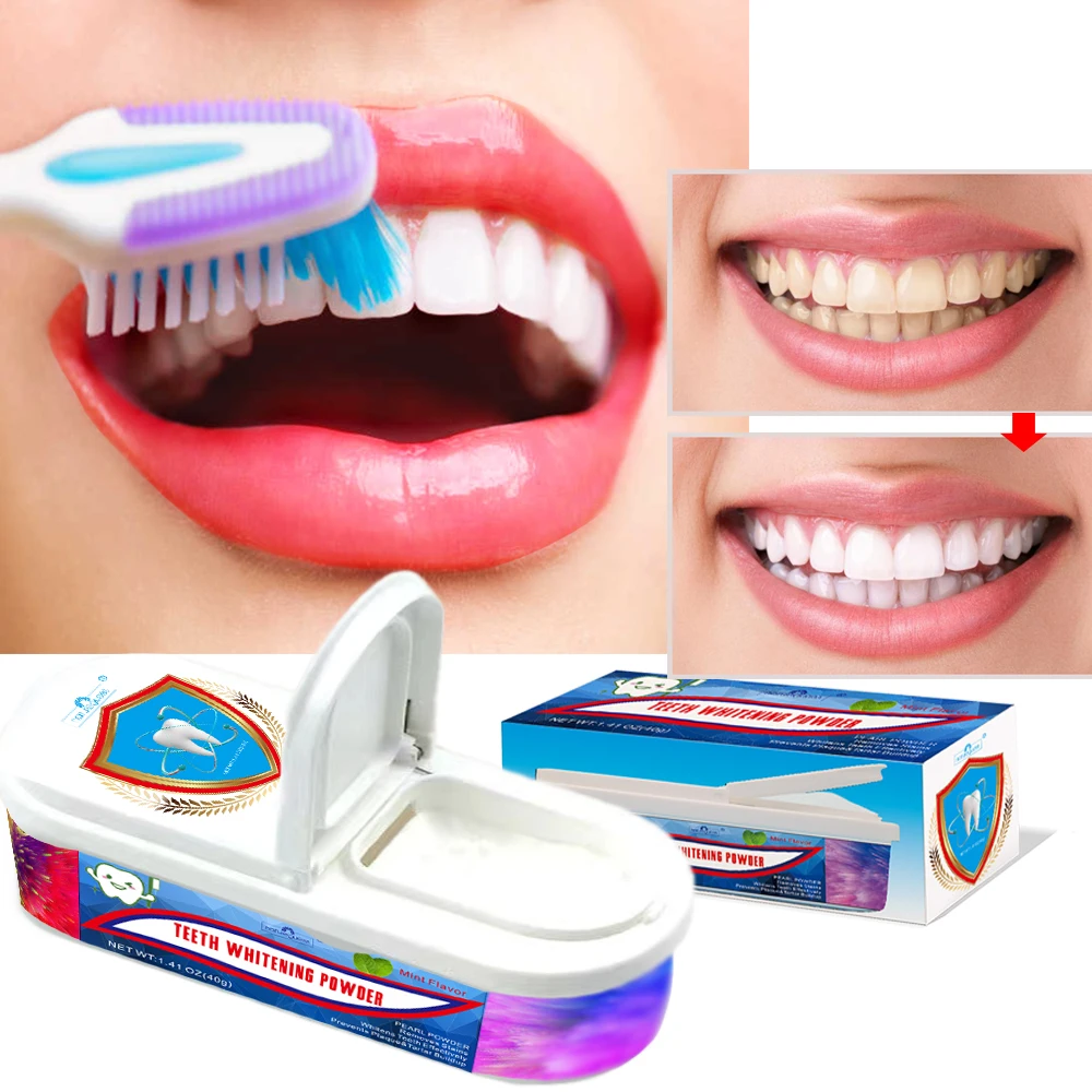 Teeth Whitening Powder 40 Grams Teeth Whitening Powder Remove Plaque Stains Brighten Teeth Oral Hygiene