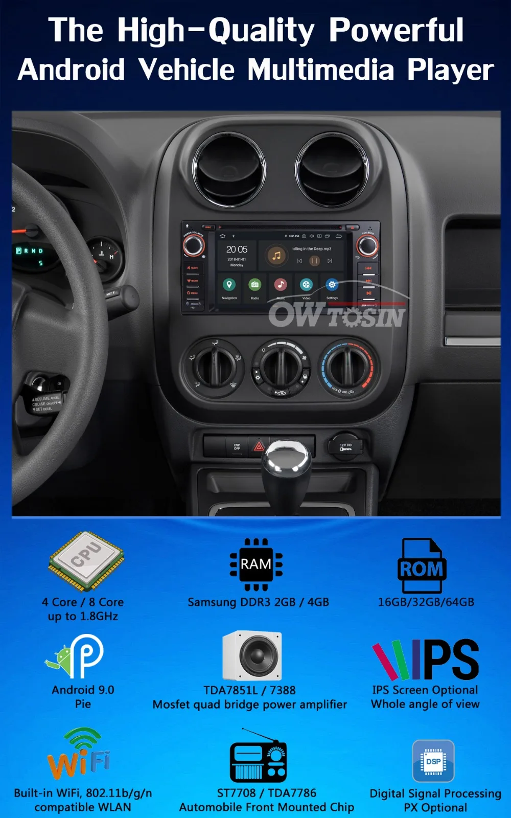Sale 6.2" Android 9.0 4+64G Car DVD Player Radio GPS For Jeep Wrangler Compass Grand Cherokee Commander Patriot Dodge Caliber Journey 3 Sale 6.2" Android 9.0 4+64G Car DVD Player Radio GPS For Jeep Wrangler Compass Grand Cherokee Commander Patriot Dodge Caliber Journey 3