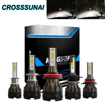 

9006 9005 h11 led car headlight bulb H7 H4 H1 H8 H9 HB2 HB3 HB4 Car LED lights 24V 12V Auto 6000K Fog Lamps 60W 8000LM