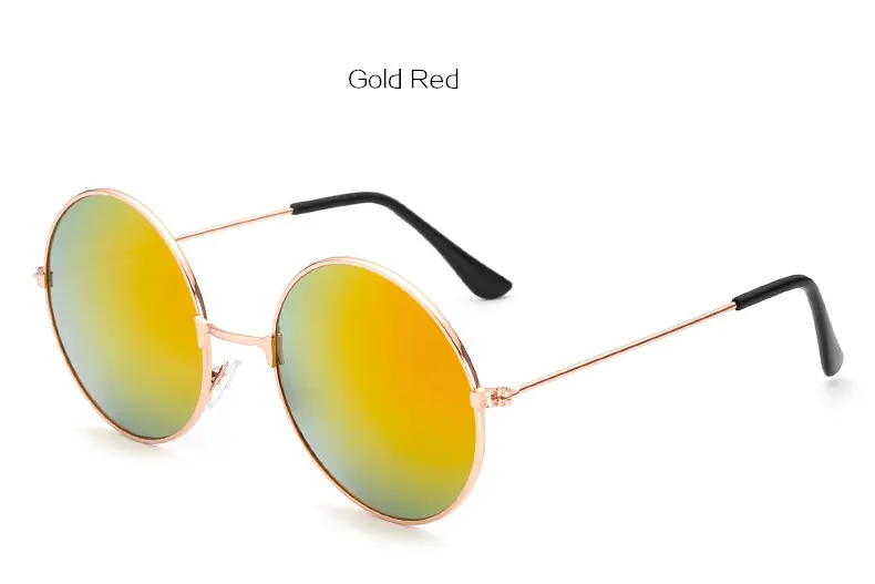 KUJUNY john lennon очки Ретро Круглый принц солнцезащитные очки винтажные круглые мужские женские светоотражающие солнцезащитные очки oculos de sol