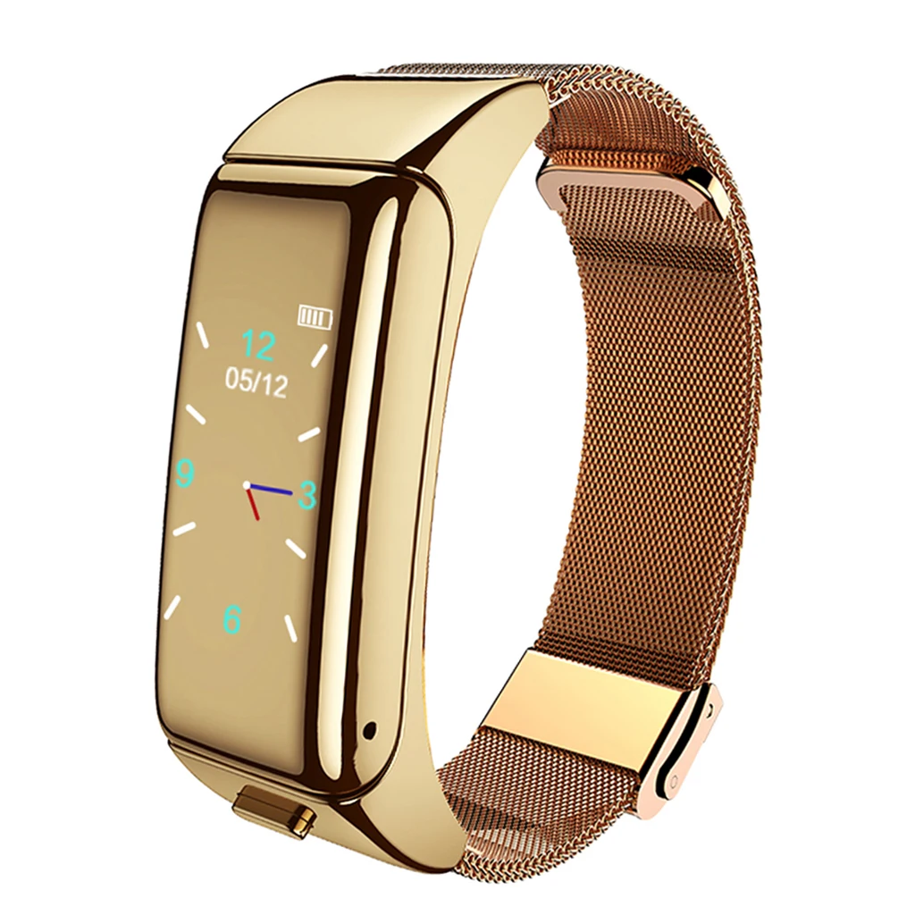 Creative Headset Smart Band Bracelet Heart Rate Monitor Sports Smart Watch Pedometer Fitness Wristband Fit for IOS Android