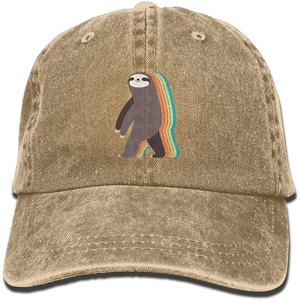 Унисекс классический деним ленивый Ленивец регулируемая бейсболка папа шляпа низкий профиль идеально подходит для улицы