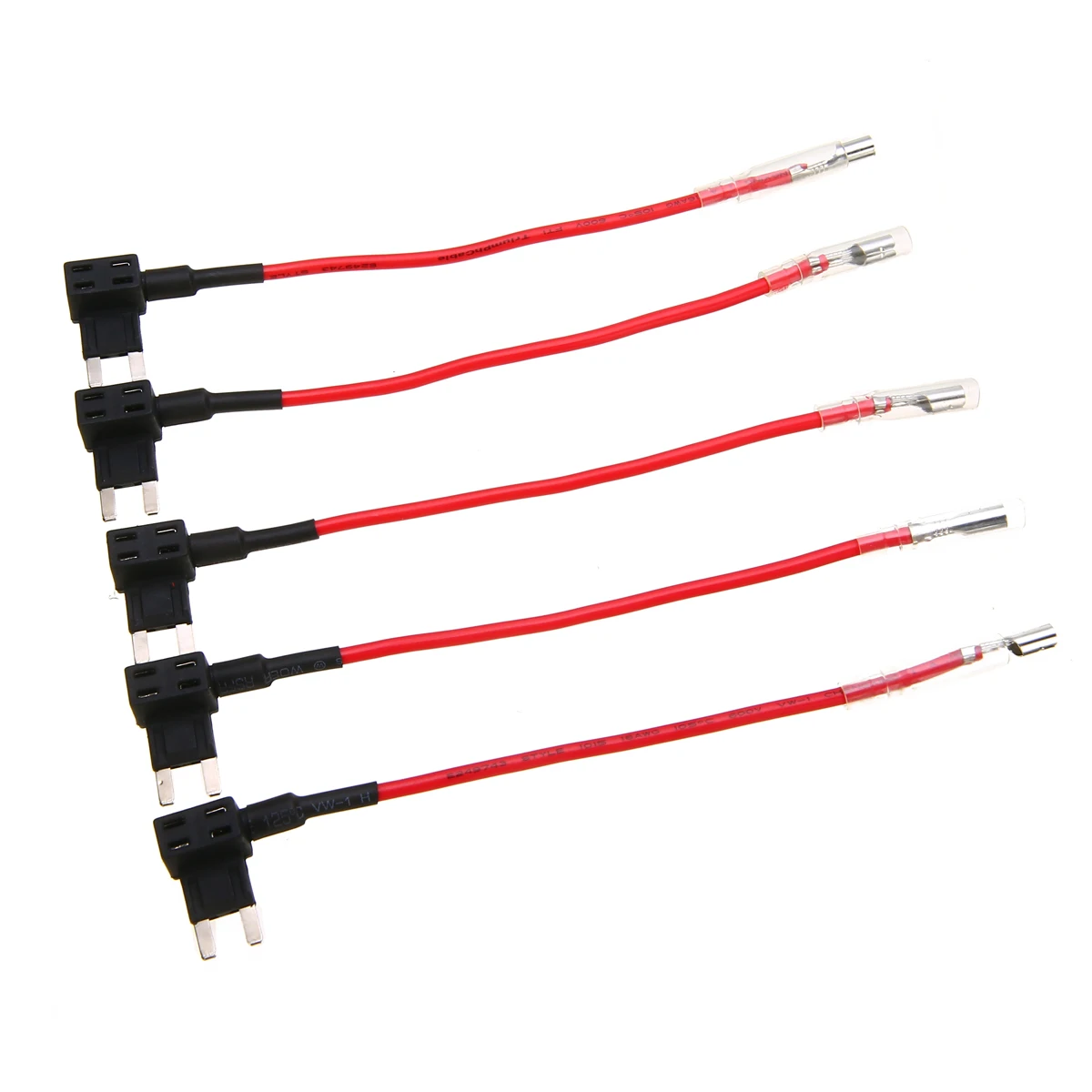 5pcs 15A Add Circuit Mini Blade Fuse Boxe Holder ACS ATO ATC Piggy Back Tap Hot