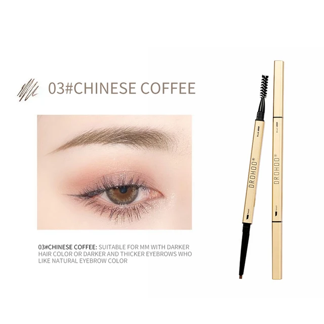 Double Head Eyebrow Pencil Long Lasting Waterproof 5 Colors Eye Brow Pen Tint Mascara Enhance Cosmetics Beauty Women Makeup Brown