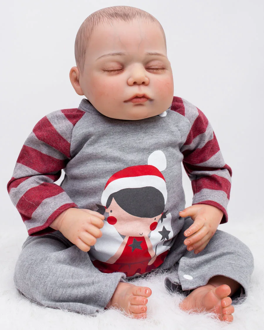 Силиконовая кукла Для мальчиков и девочек 55 см bebes трансфер до reborn baby doll из мягкой